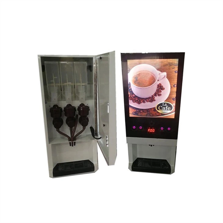 coffee vending machine outside & inside