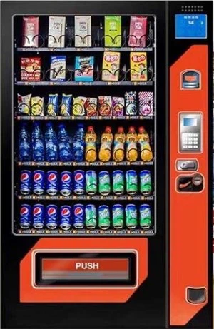 大容量の自動コンボスナック飲料自動販売機