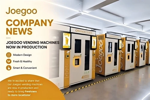 Joegoo、絞りたてオレンジジュース自動販売機の生産と世界出荷を加速